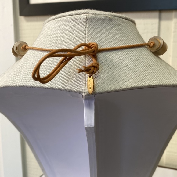 Funky chunky frosted bead braided cord necklace - Picture 4 of 4